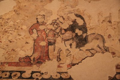 Mural Painting in the History Museum of Barcelona by Léna